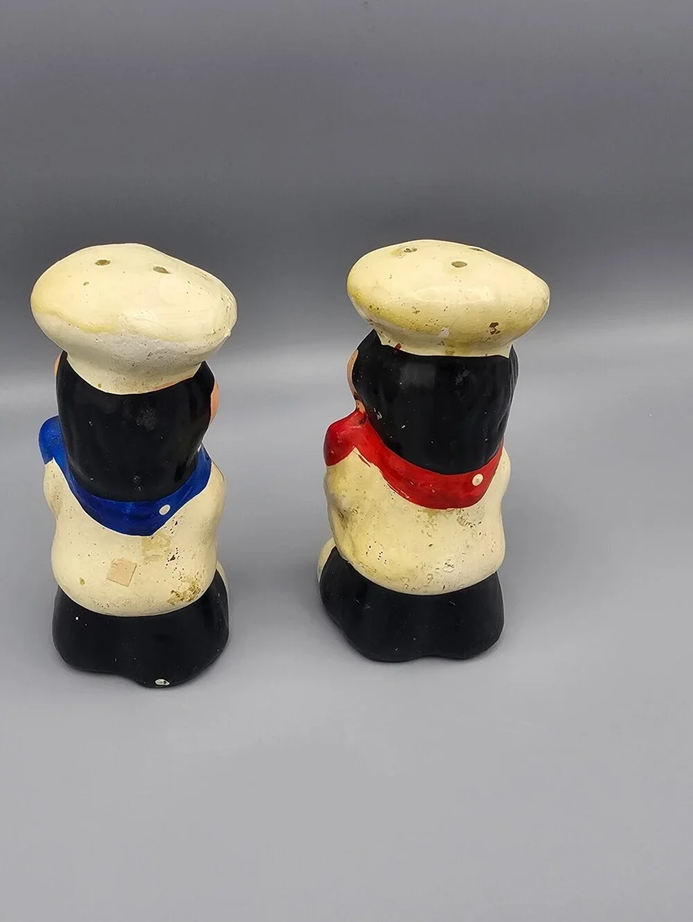 Vintage  Chef Salt and Pepper Shakers Set